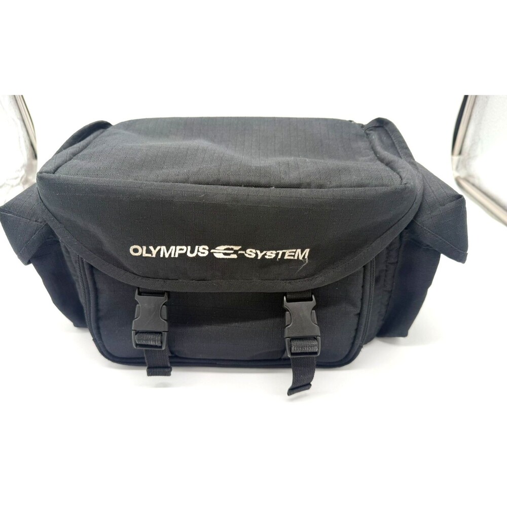 Olympus E-System DSLR Camera Bag Black Padded Case with Adjustable Dividers